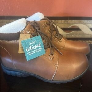 NIB Propét Women's Delaney Ankle Boot Bootie, 7 X-Wide US Brown